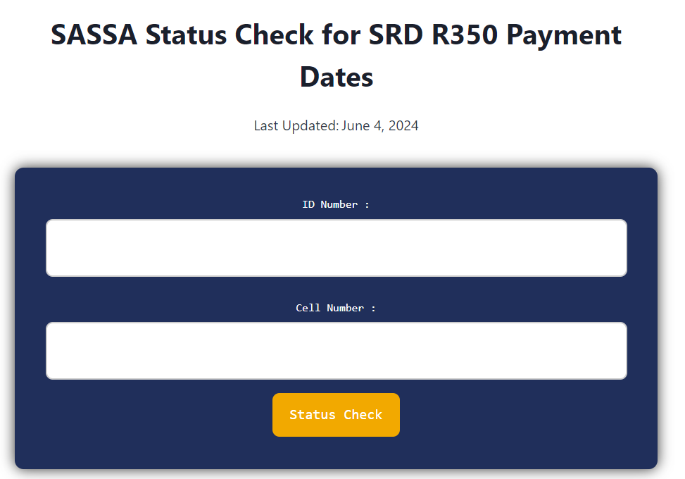 SASSA Payment Dates